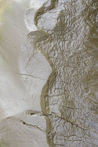 Full frame shot of wet sand