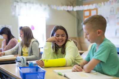 Children in classroom