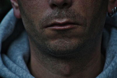 Close-up portrait of man