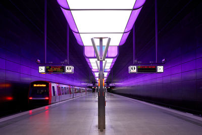 Train at railroad station