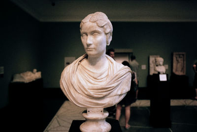 Close-up of buddha statue in museum