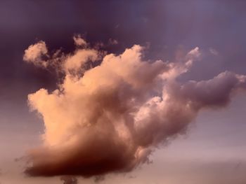 Low angle view of sky during sunset