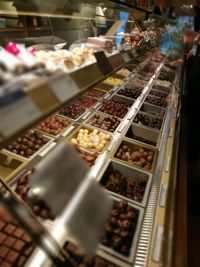 Close-up of food for sale in market