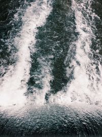 Full frame shot of water splashing in sea
