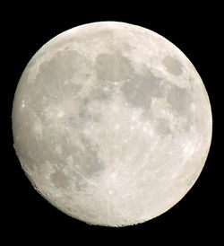 Low angle view of moon in sky