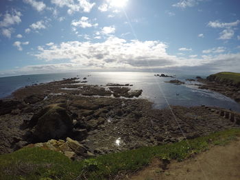 Scenic view of sea against sky