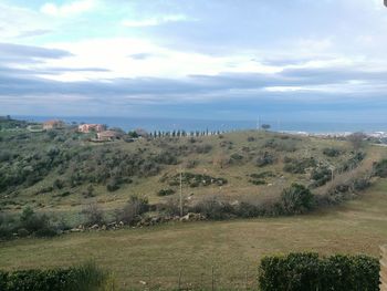 Scenic view of sea against sky