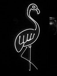 Close-up of neon sign