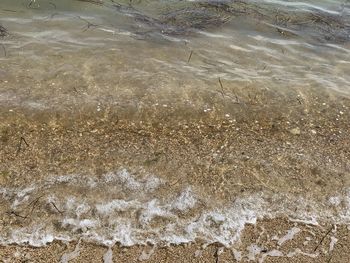 High angle view of beach