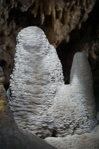 Close-up of statue in cave