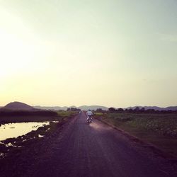 Road passing through landscape