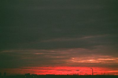 Scenic view of sky at night