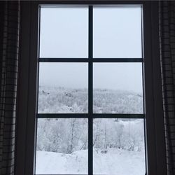 View of sky seen through window