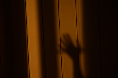 Full frame shot of orange window