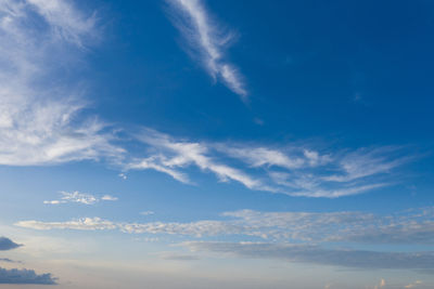 Low angle view of clouds in sky