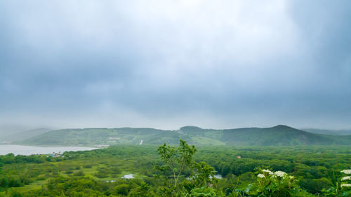 Scenic view of landscape against sky