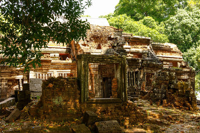 Low angle view of old building