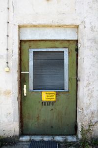 View of information sign