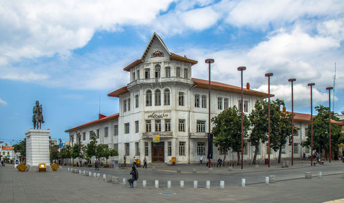 View of building against cloudy sky