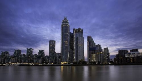 View of city at waterfront