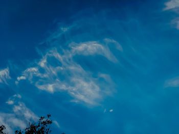 Low angle view of blue sky