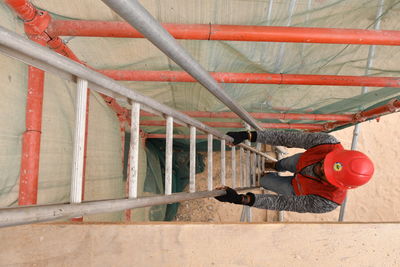 Man working at construction site