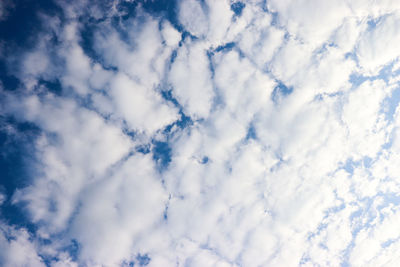 Low angle view of clouds in sky