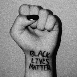 black and white
