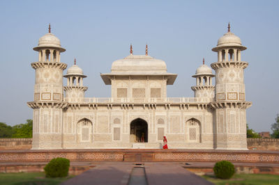 Low angle view of monument against sky