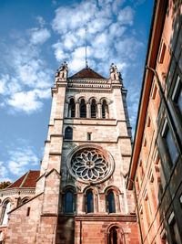 Low angle view of building against sky