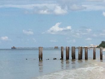 Scenic shot of calm sea against the sky