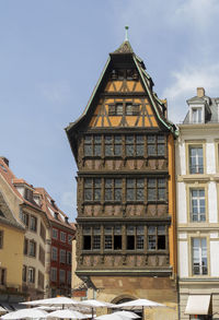 Low angle view of building against sky