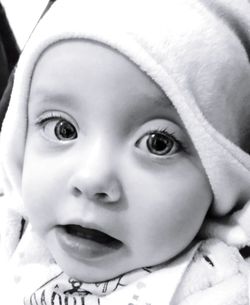 Portrait of cute baby