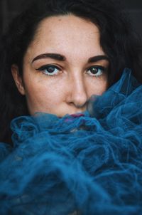 Close-up portrait of woman