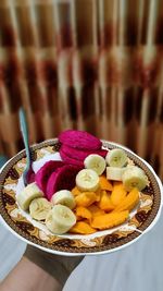 Close-up of dessert in bowl