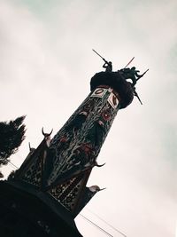 Low angle view of traditional building against sky