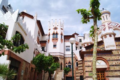 Low angle view of buildings against sky