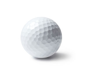 Close-up of ball on white background