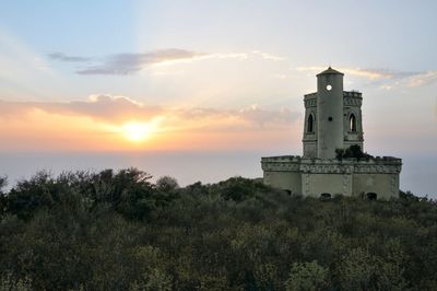 Lighthouse at sunset
