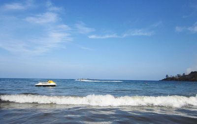 Scenic view of sea against sky