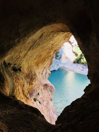 Rock formations in cave