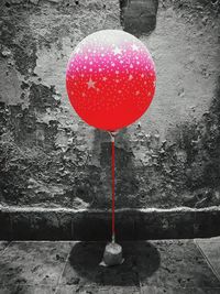 Close-up of red water
