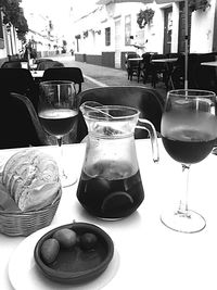 Close-up of drink on table at restaurant