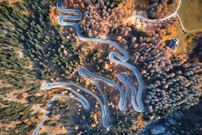 High angle view of water