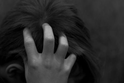 Close-up of human hand