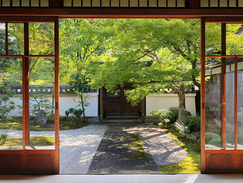 Entrance of building