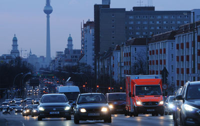 Traffic on city street