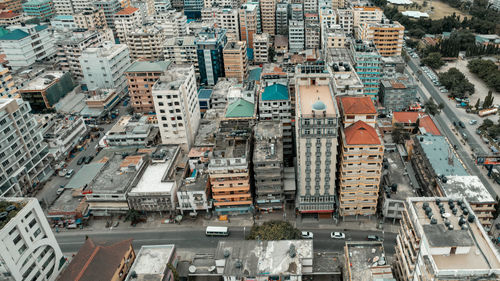 Aerial view of dar es salaam, tanzania