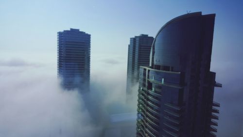 Low angle view of modern buildings