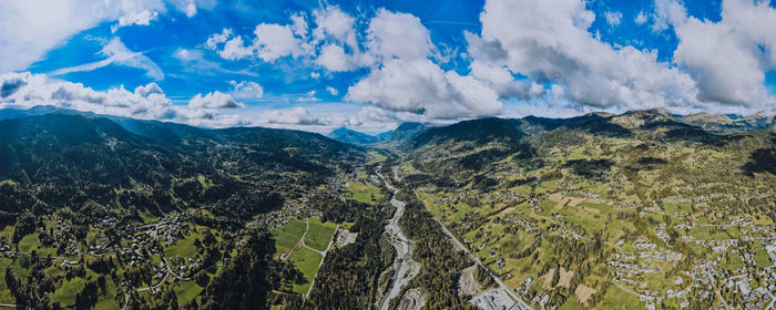 Panoramic view of landscape against sky
